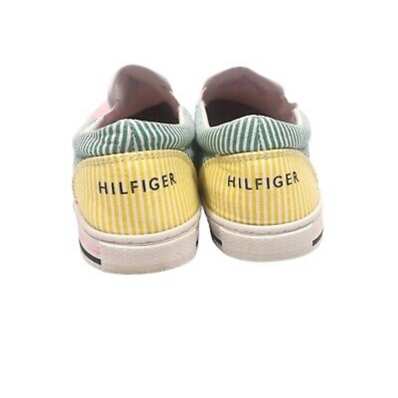 Tommy Hilfiger Striped Sneaker Women 8.5 Slip On - Picture 3 of 6